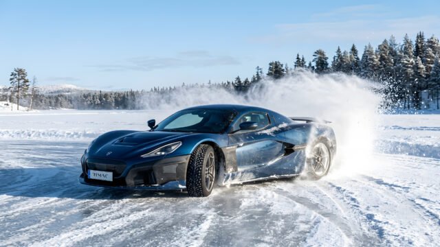 Rimac Nevera Ice Drift 4K & 8K Wallpaper Free Download 3840x2160 - Free Download