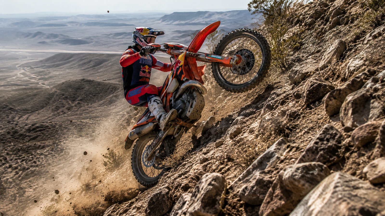 Extreme Dirt Bike Hill Climb 4K Sports Desktop Wallpaper - pixora4k.com
