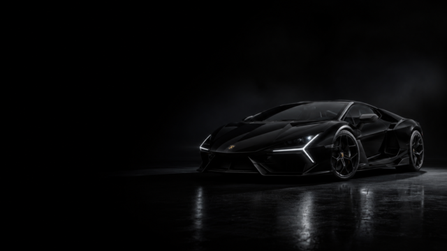 Lamborghini Revuelto Black 4K Dark Desktop Wallpaper 3840x2160 - Free Download