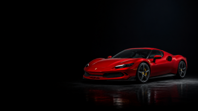 Ferrari 296 GTB Red Supercar 4K Dark Desktop Wallpaper 3840x2160 - Free Download