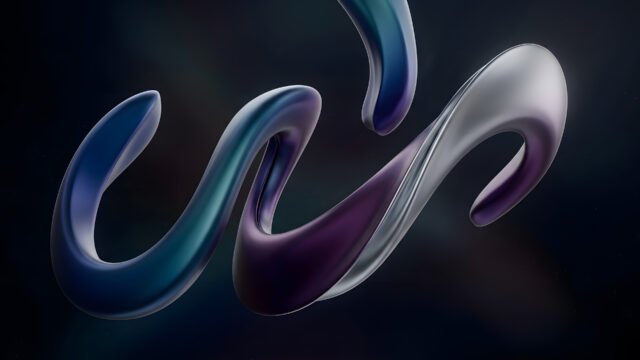 Premium Gradient Sculptures Abstract Wallpaper 4K & 8K UHD – Modern 3D Art 3840x2160 - Free Download