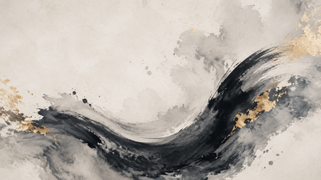 Abstract Black and Gold Ink Wave Wallpaper 4K – Pixora4K 3840x2160 - Free Download