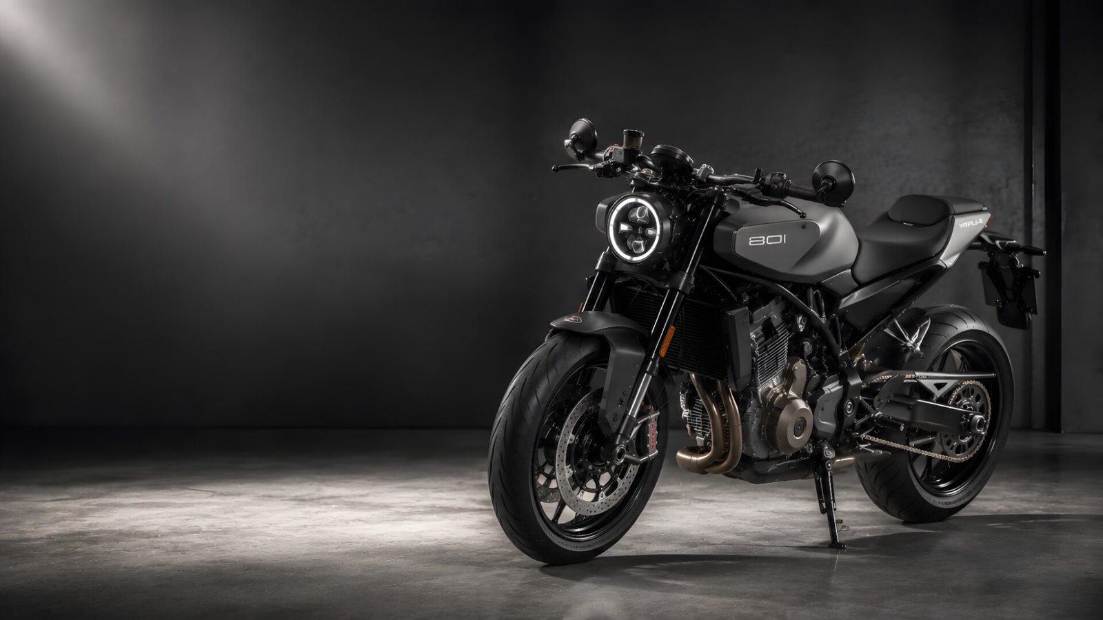 Matte Black 801 Naked Motorcycle Wallpaper 4K - pixora4k.com