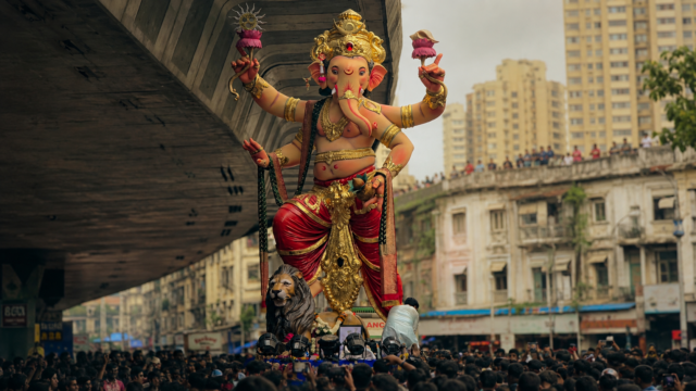 Kalachowkicha Mahaganpati Aagman Procession Wallpaper 4K 3840x2160 - Free Download