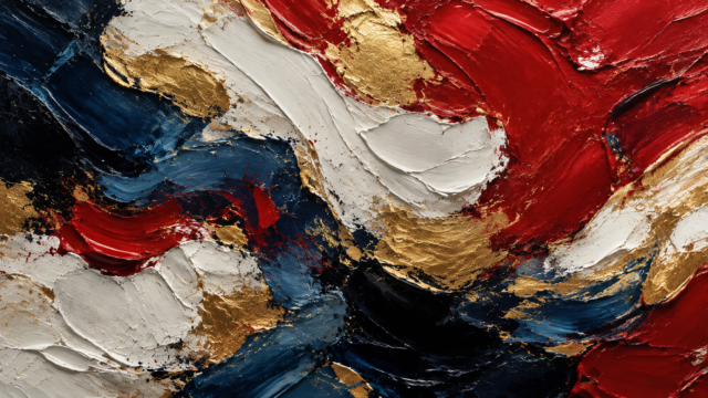 Red Blue and Gold Abstract Paint Texture Wallpaper 3840x2160 - Free Download