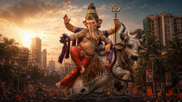 Akhil Chandanwadi Cha Gaod Ganpati Wallpaper 4K 3840x2160 - Free Download