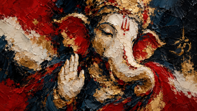 Abstract Ganesha 4K Wallpaper – Artistic Ganesh 3840x2160 - Free Download