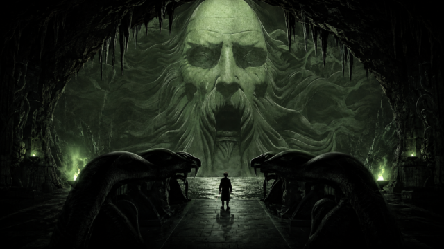 Harry Potter and the Chamber of Secrets Creature Fantasy 4K Wallpaper – Mysterious Cave 3840x2160 - Free Download