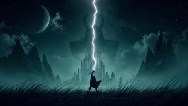 Dark Thor Lightning 4K Wallpaper – Mythology Fantasy Art 3840x2160 - Free Download