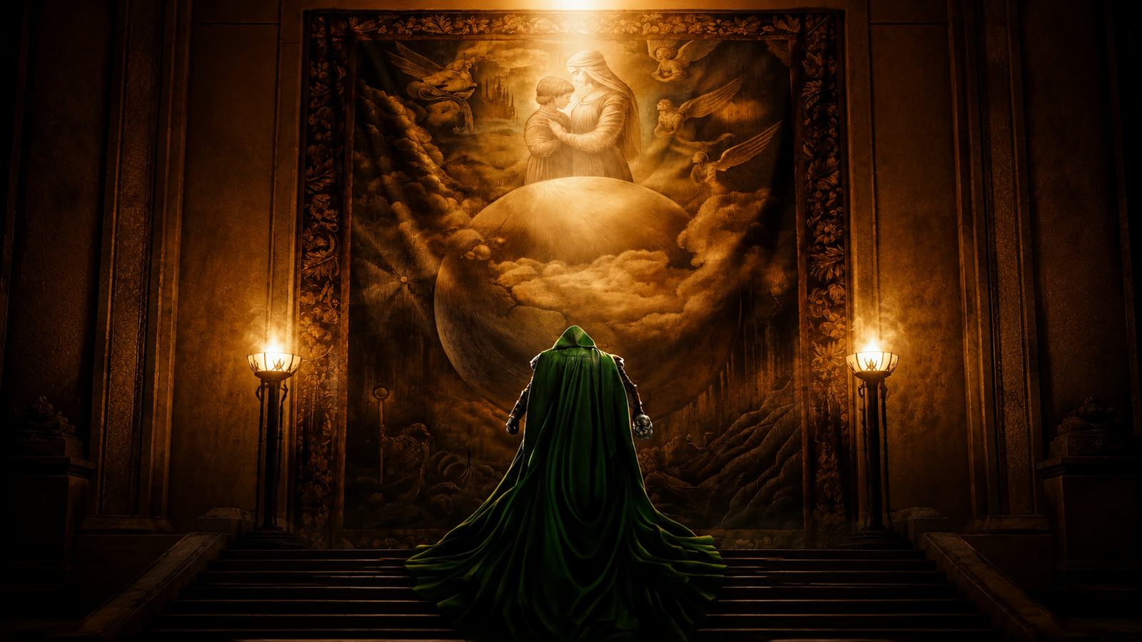 Doctor Doom Grand Hall Painting Wallpaper 4K - pixora4k.com