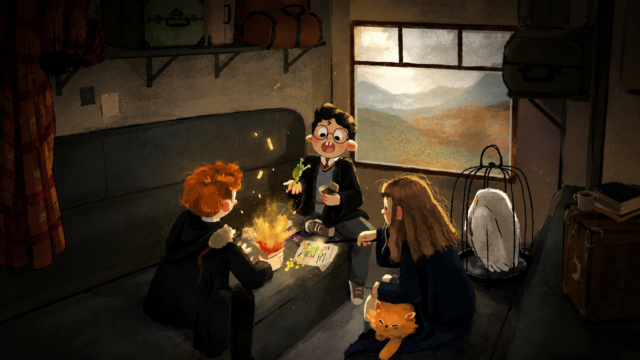 Harry potter magical School Friends Cozy 4K Wallpaper – Fantasy Adventure 3840x2160 - Free Download