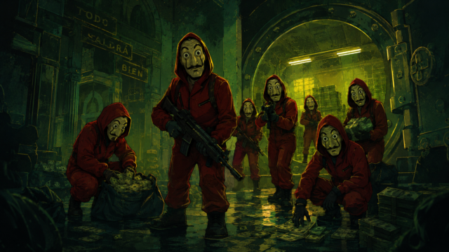 Money Heist Bank Vault Jumpsuit Wallpaper 4K 3840x2160 - Free Download