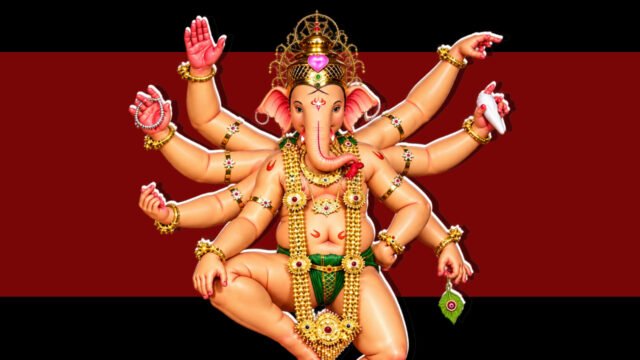 Mumbai Cha Raja Ganesh Galli First Look 4K Wallpaper