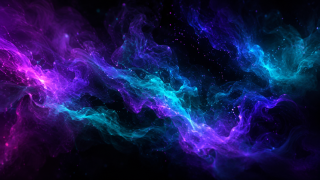 Purple Cyan Smoke 4K Wallpaper – Abstract Glow 3840x2160 - Free Download