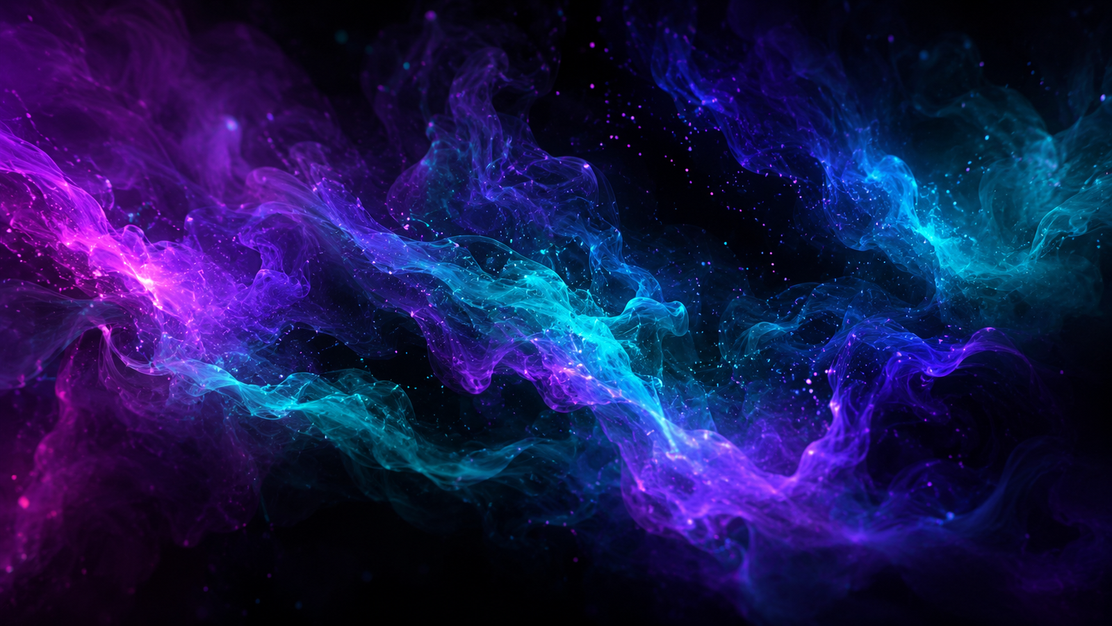 Purple Cyan Smoke 4K Wallpaper – Abstract Glow - pixora4k.com