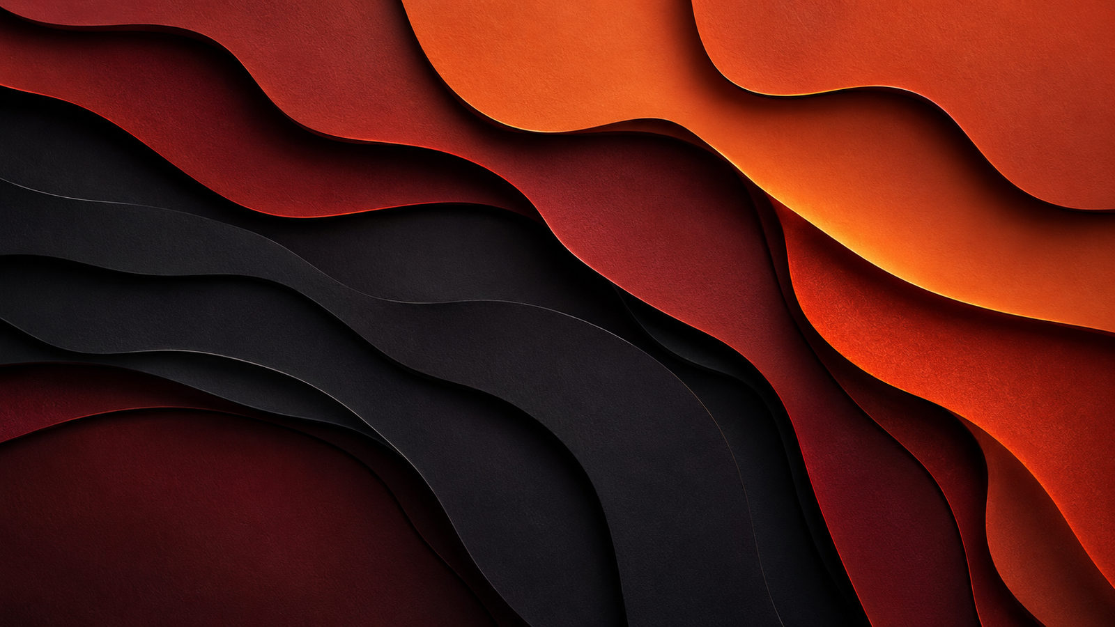 Red Black Abstract 4K Wallpaper – Dark Waves - pixora4k.com