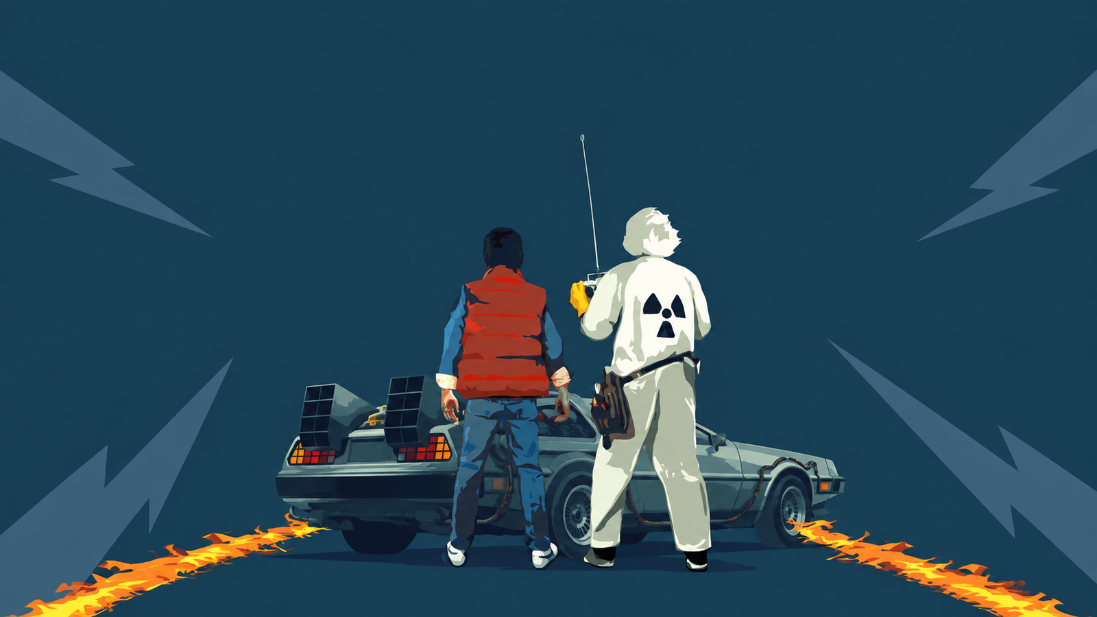 Back to the future Adventure 4K Wallpaper – Sci-Fi Style - pixora4k.com