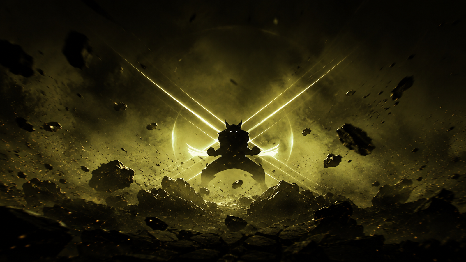 Shadow Warrior Energy 4K Wallpaper – Dark Fantasy Art - pixora4k.com