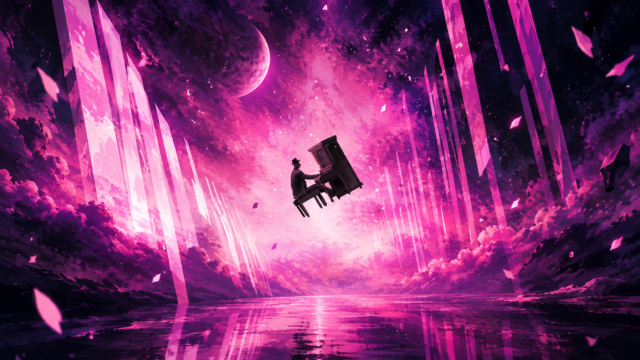 Pink Cosmic Piano Wallpaper 4K HD | Pixora4K 3840x2160 - Free Download