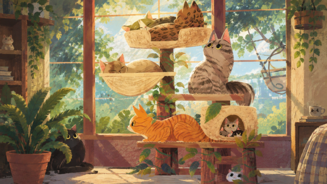 Cute Cats Wallpaper 4K HD | Cozy Cat Room | Pixora4K 3840x2160 - Free Download